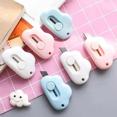 Cute Cloud Color Mini Portable Paper Cutter Blade